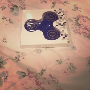 Blue fidget spinner